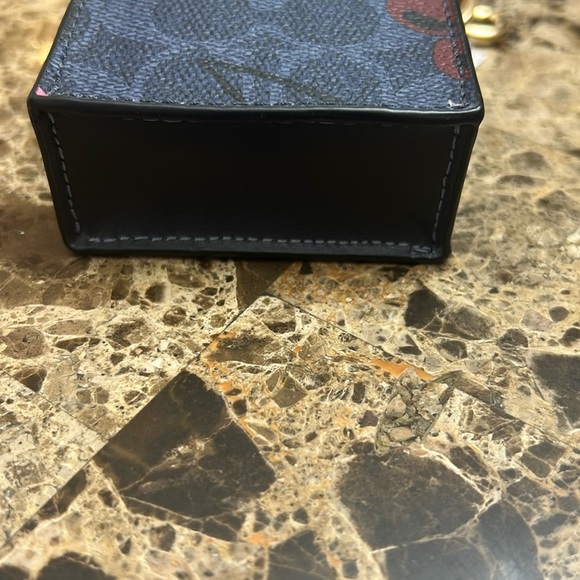 Coach Navy and Red Cherry Tote. Keychain/Purse Charm. - Picture 3 of 9